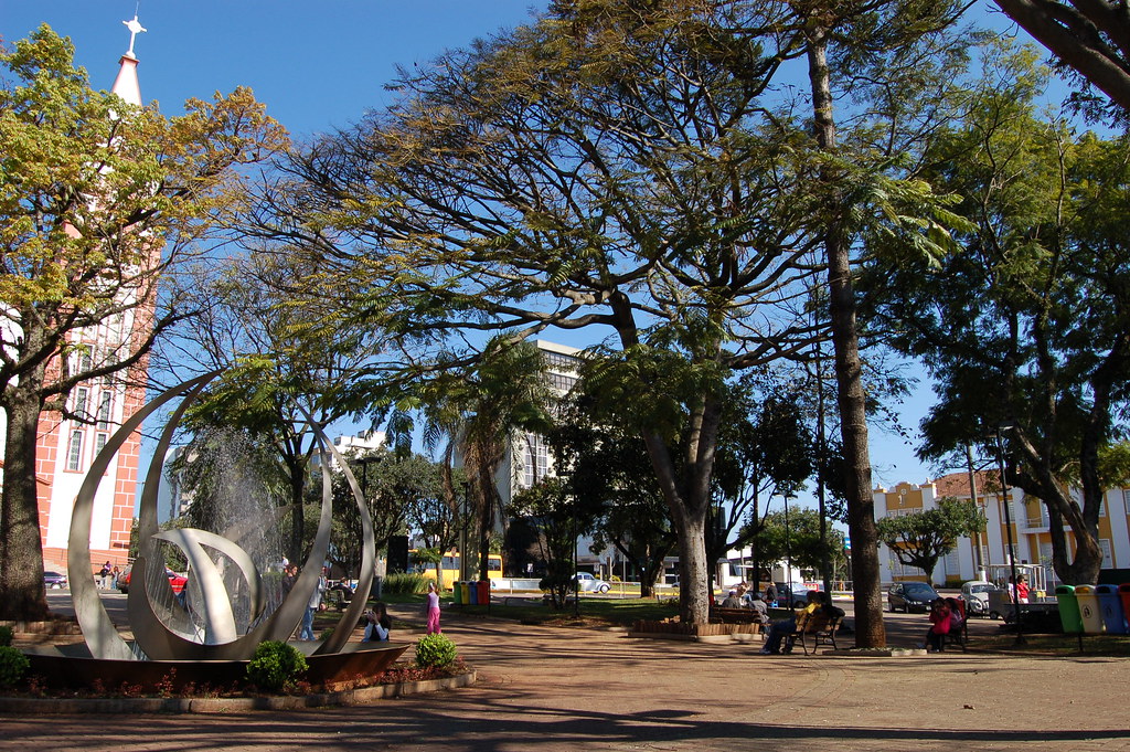 Praça Coronel Bertaso em Chapecó