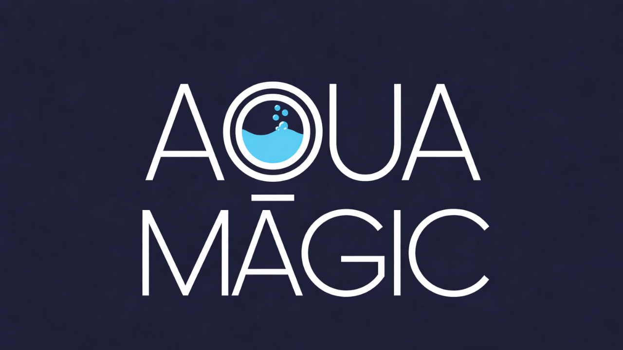 Logomarca Aquamagic Passarela Lavanderia