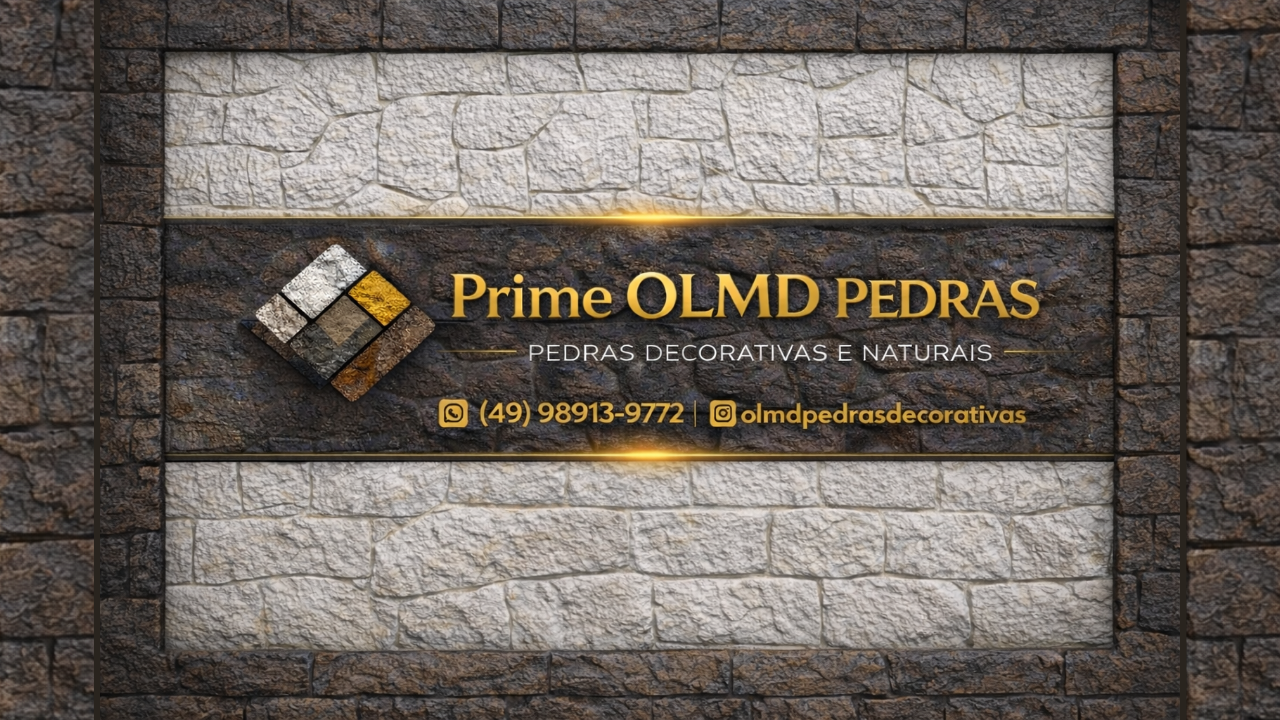 Logomarca Prime OLMD Pedras Decorativas