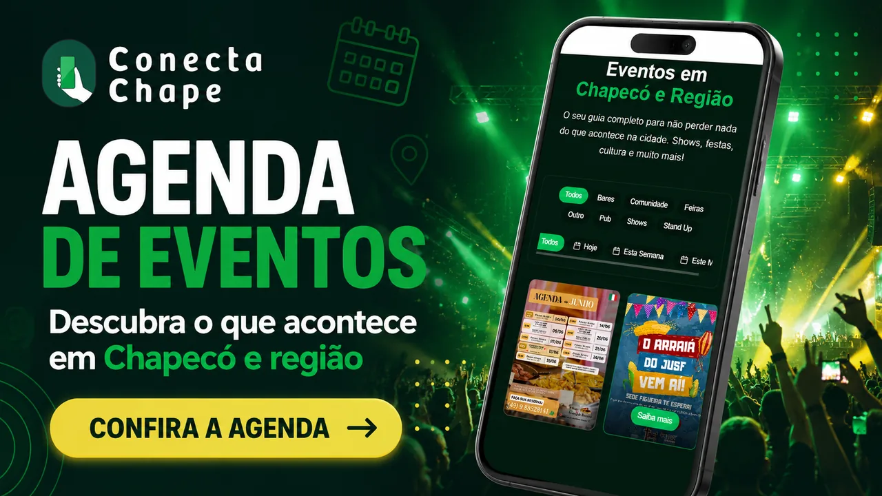 Agenda de eventos de Chapeco e regiao